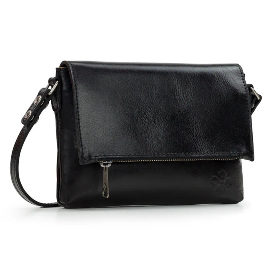 Patricia Nash Corfu Crossbody Bag Black Leather